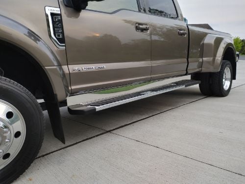 Truck Hardware Step Bar Fillers - Stainless Steel - Fits 2017-2026 Ford F-250/350 Crew Cab customer photo