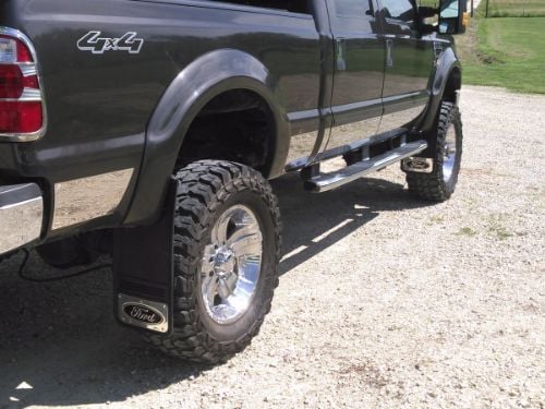 Truck Hardware Gatorback 12"x26" Black Ford Oval Cut Mud Flaps customer photo