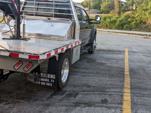Truck Hardware Gatorback Black Ford Oval Mud Flaps - Set of 4 - Fits 2017-2022 Ford F-450 customer photo