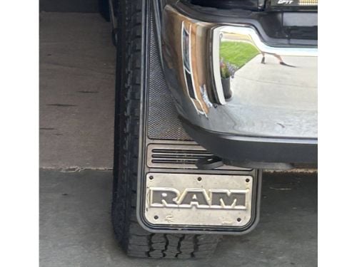 Truck Hardware Gatorback Gunmetal RAM Text Mud Flaps - Set of 4 - Fits 2019-2026 RAM 2500/3500 customer photo