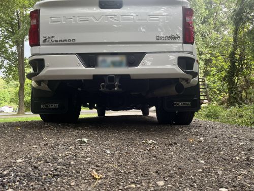 Truck Hardware Gatorback Black Wrap Duramax Dually Mud Flaps - Rear Pair - Fits 2020-2026 Silverado/Sierra 3500HD customer photo