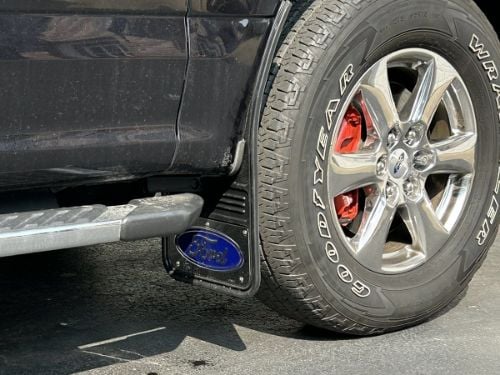 Truck Hardware Gatorback Blue Ford Oval Dually Mud Flaps - Set of 4 - Fits 2017-2022 Ford F-350 customer photo