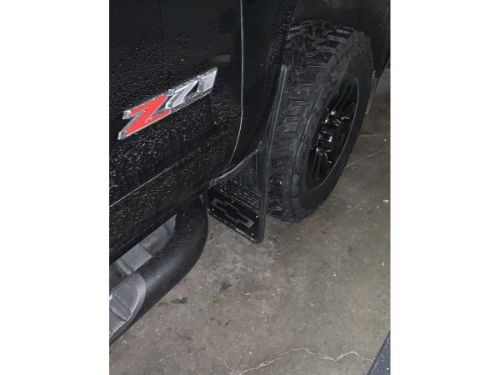 Truck Hardware Gatorback 12"x26" Black Bowtie Wrap Cut Mud Flaps customer photo