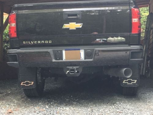 Truck Hardware Gatorback 12"x26" Black Bowtie Wrap Mud Flaps customer photo