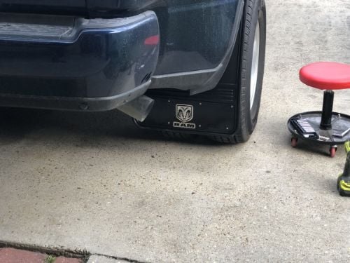 Truck Hardware Gatorback 19"x24" Dually RAM Head Black Wrap Mud Flaps customer photo