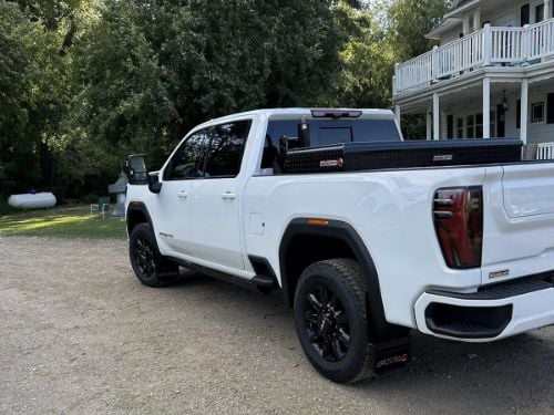 Truck Hardware Gatorback AT4 Black Wrap Mud Flaps - Set of 4 - Fits 2020-2026 GMC Sierra 2500/3500HD customer photo