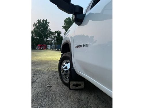 Truck Hardware Gatorback Black Bowtie Dually Mud Flaps - Set of 4 - Fits 2020-2026 Chevy Silverado 3500HD customer photo