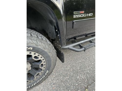 Truck Hardware Gatorback Mud Flap Brackets - 5/8" Kickback - Front - 2007-2013 Silverado/Sierra customer photo