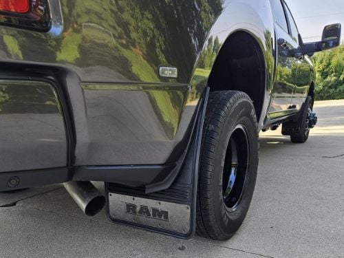 Truck Hardware Gatorback Gunmetal RAM Text Dually Mud Flaps - Set of 4 - Fits 2010-2026 RAM 3500 customer photo
