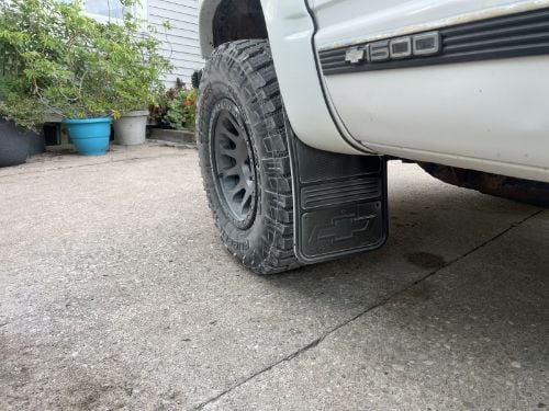 Truck Hardware Gatorback Gunmetal Bowtie Dually Mud Flaps - Set of 4 - Fits 2015-2019 Chevy Silverado 3500HD customer photo