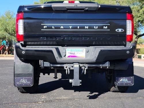Truck Hardware Gatorback 6.7L Power Stroke Mud Flaps - 14" Wide - Anodized Brackets customer photo