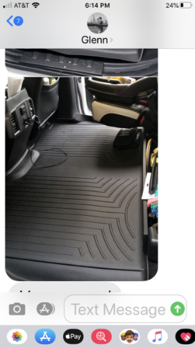 WeatherTech FloorLiners - 1st & 2nd Row - Black - Vinyl Floors Only customer photo