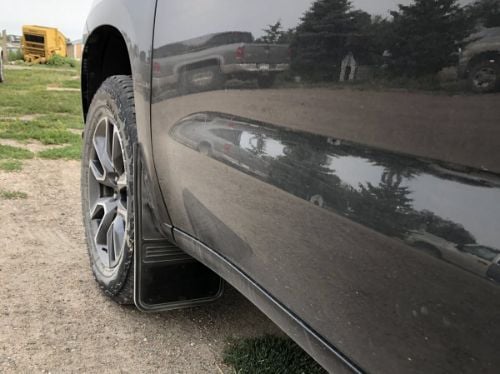 Truck Hardware Gatorback Black Plate Mud Flaps - Set of 4 - Fits 2019-2026 Chevy Silverado 1500 customer photo