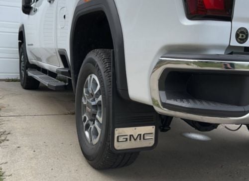 Truck Hardware Gatorback Black GMC Mud Flaps & Caps - Set of 4 - Fits 2020-2026 GMC Sierra 2500/3500HD customer photo