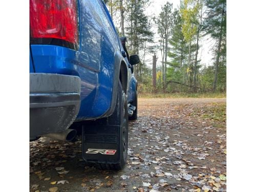 Truck Hardware Gatorback ZR2 Black Plate Mud Flaps - 5/8" Kickback - Set customer photo