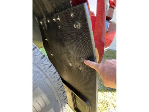Truck Hardware Gatorback Black American Flag Dually Mud Flaps - Set of 4 - Fits 2010-2026 RAM 3500 customer photo