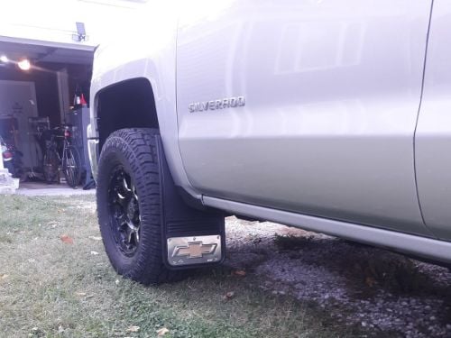 Truck Hardware Gatorback Gold Bowtie Dually Mud Flaps - Set of 4 - Fits 2015-2019 Chevy Silverado 3500HD customer photo