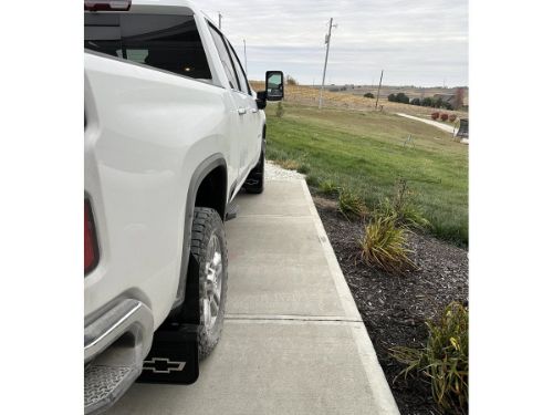 Truck Hardware Gatorback Black Wrap Bowtie Mud Flaps - Set of 4 - Fits 2020-2026 Chevy Silverado 2500/3500HD customer photo