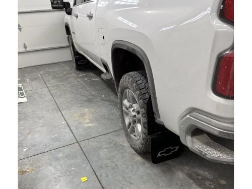 Truck Hardware Gatorback Black Wrap Bowtie Mud Flaps - Set of 4 - Fits 2020-2026 Chevy Silverado 2500/3500HD customer photo