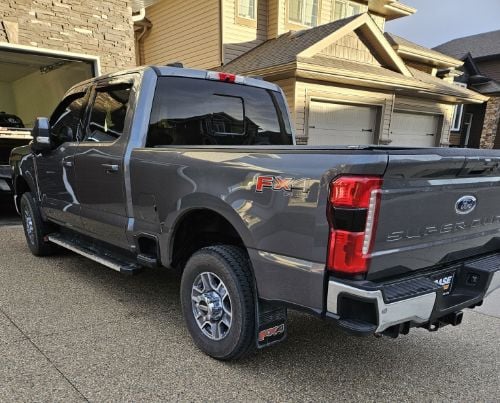 Truck Hardware Gatorback Black Wrap FX4 Mud Flaps - Set of 4 - Fits 2023-2026 Ford F-250/F-350 customer photo
