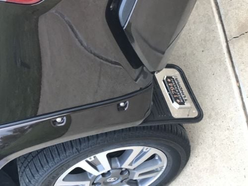 Truck Hardware Gatorback Stainless Plate Mud Flaps - Set of 4 - Fits 2016-2023 Toyota Tacoma customer photo