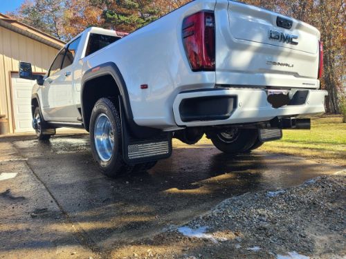 Truck Hardware Gatorback Black American Flag Dually Mud Flaps - Set of 4 - Fits 2020-2026 GMC Sierra 3500HD customer photo