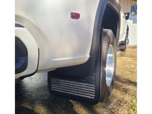 Truck Hardware Gatorback Black American Flag Dually Mud Flaps - Set of 4 - Fits 2020-2026 GMC Sierra 3500HD customer photo