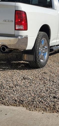 Truck Hardware Gatorback Gunmetal Plate Mud Flaps - Front Pair - Fits 2009-2018 RAM 1500 & 2010-2026 RAM 2500/3500 customer photo
