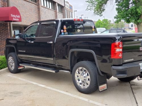 Truck Hardware Gatorback 12"x23" Red GMC Mud Flaps customer photo
