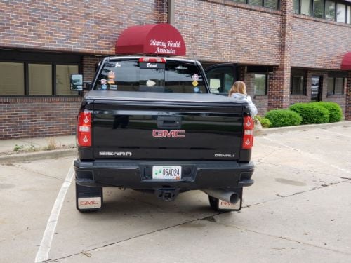Truck Hardware Gatorback 12"x23" Red GMC Mud Flaps customer photo