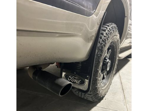 Truck Hardware Gatorback Black Ford Oval Mud Flaps - Set of 4 - Fits 1999-2016 Ford F-250/F-350 customer photo