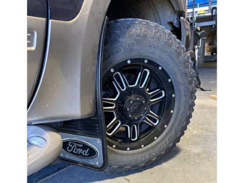 Truck Hardware Gatorback Black Ford Oval Mud Flaps - Set of 4 - Fits 1999-2016 Ford F-250/F-350 customer photo