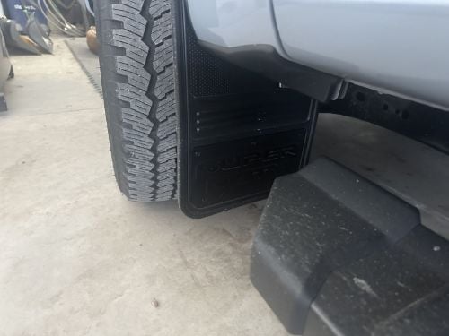 Truck Hardware Gatorback Black Anodized Super Duty Dually Mud Flaps - Set of 4 - Fits 2023-2026 Ford F-350 customer photo