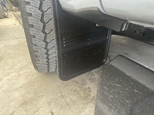 Truck Hardware Gatorback Black Anodized Super Duty Dually Mud Flaps - Set of 4 - Fits 2023-2026 Ford F-350 customer photo