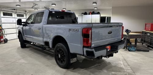 Truck Hardware Gatorback Black Anodized Super Duty Dually Mud Flaps - Set of 4 - Fits 2023-2026 Ford F-350 customer photo