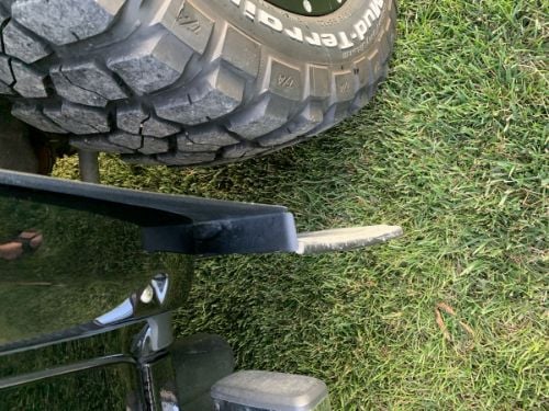 Truck Hardware Universal 12" Mud Flap Brackets - 1" Kickback - Anodized Aluminum customer photo