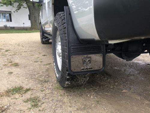 Truck Hardware Gatorback Gunmetal RAM Head Mud Flaps - Rear Pair - Fits 2009-2018 RAM 1500 & 2010-2018 RAM 2500/3500 customer photo
