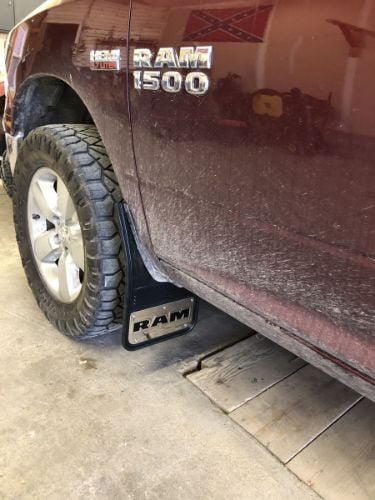 Truck Hardware Gatorback Stainless Plate Mud Flaps - Rear Pair - Fits 2009-2018 RAM 1500 & 2010-2018 RAM 2500/3500 customer photo