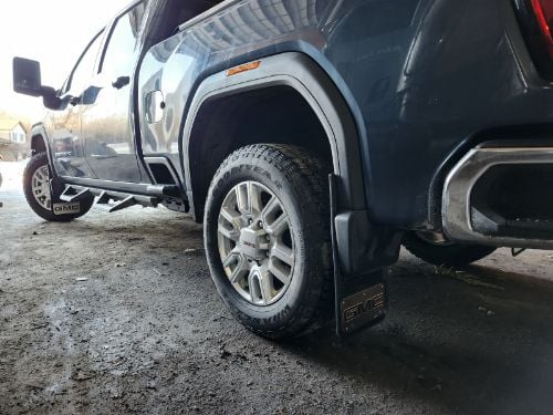 Truck Hardware Gatorback Black GMC Mud Flaps - Set of 4 - Fits 2014-2018 GMC Sierra 1500 & 2015-2019 2500/3500HD customer photo
