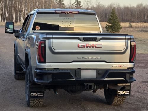 Truck Hardware Gatorback Black Wrap GMC Mud Flaps - Set of 4 - 2024-2026 GMC Sierra 2500/3500HD AT4X customer photo