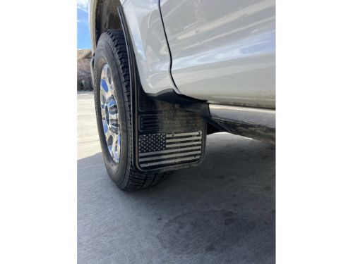 Truck Hardware Gatorback Black American Flag Mud Flaps - Set of 4 - Fits 2017-2022 Ford F-250/F-350 customer photo