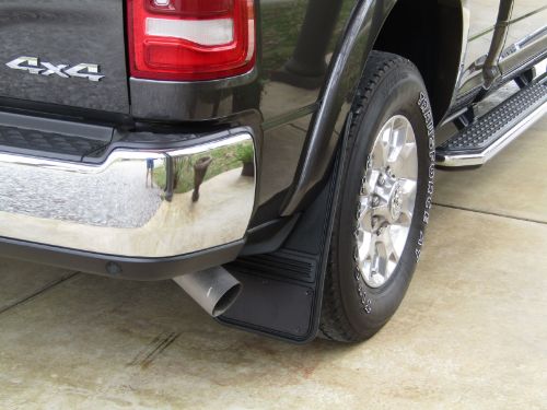 Truck Hardware Gatorback Black Plate Mud Flaps - Rear Pair - Fits 2019-2026 RAM 2500/3500 customer photo