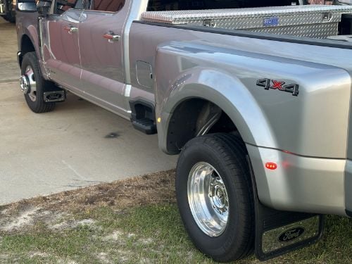 Truck Hardware Gatorback Black Ford Oval Mud Flaps - Front Pair - Fits 2023-2026 Ford F-250/F-350 customer photo