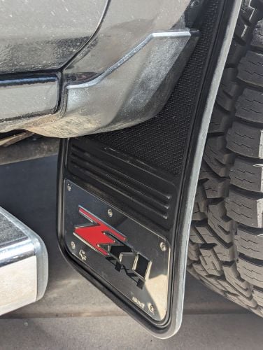 Truck Hardware Gatorback 12"x23" Z71 Cut Mud Flaps customer photo