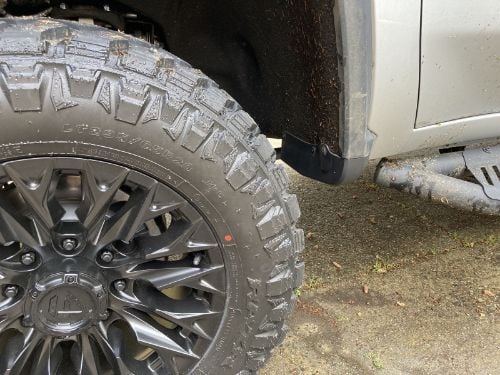 Truck Hardware Gatorback Black Bowtie Dually Mud Flaps - Set of 4 - Fits 2020-2026 Chevy Silverado 3500HD customer photo