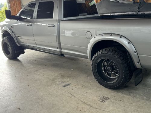 Truck Hardware Gatorback Gunmetal RAM Text Mud Flaps - 14" Wide - Anodized Brackets customer photo