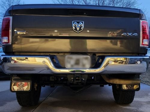 Truck Hardware Gatorback Gunmetal RAM Head Mud Flaps - Set of 4 - Fits 2009-2018 RAM 1500 & 2010-2018 RAM 2500/3500 customer photo