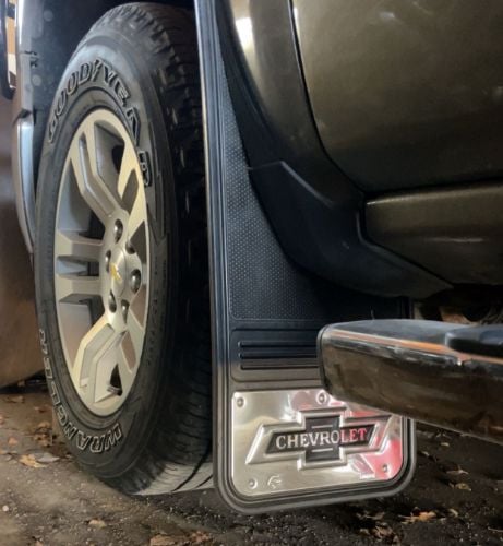 Truck Hardware Gatorback Classic Bowtie Mud Flaps - Set of 4 - Fits 2014-2018 Chevy Silverado 1500 & 2015-2019 2500/3500HD customer photo