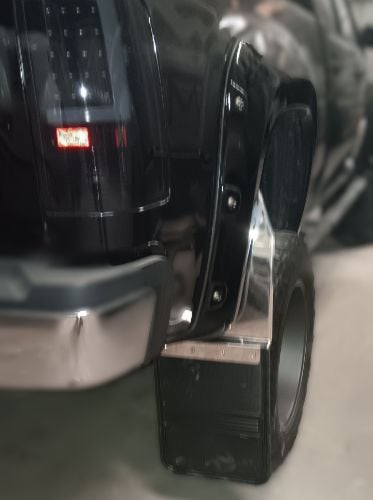Truck Hardware Gatorback Rubber Mud Flaps - 14" Wide - Stainless Steel Brackets customer photo