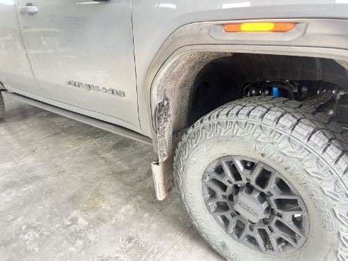 Truck Hardware Gatorback Anodized GMC Mud Flaps - Set of 4 - 2024-2026 GMC Sierra 2500/3500HD AT4X customer photo